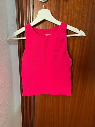 Top tirantes rosa talla M