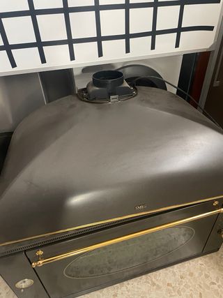 Horno SMEG color grafito y campana 