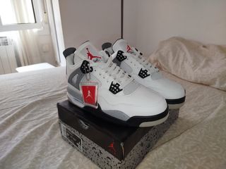 Zapatillas Jordan 4 Blancas y Grises talla (35-46)
