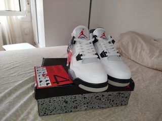Zapatillas Jordan 4 Blancas y Grises talla (35-46)
