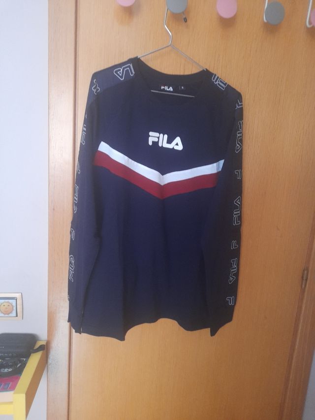 Camiseta Fila Manga Larga Azul