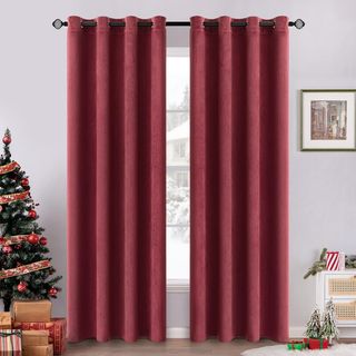 Cortinas Opacas Rojo 140x175