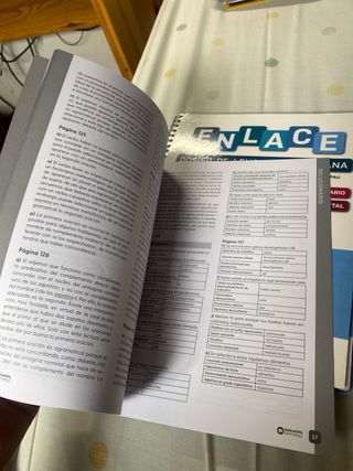 Enlace. Dosier de Lengua castellana. Bachillerato