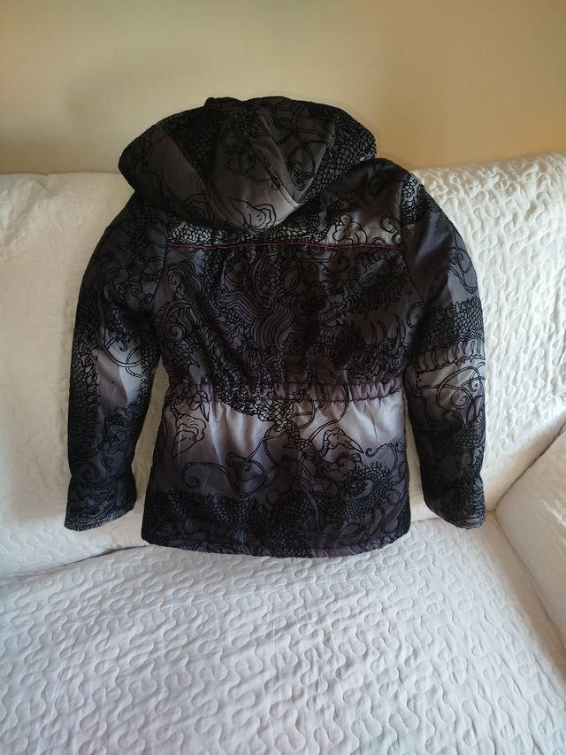 Chaqueta Desigual Gris y Rosa