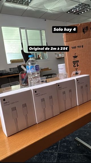 Cable Carga USB-C Original Apple 2m