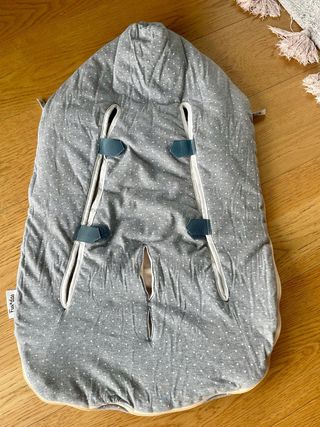 Saco Invierno Universal Fun*das Gris Lunares