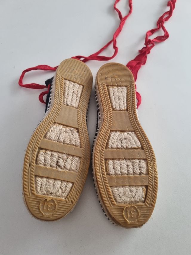 Alpargatas Pastora Talla 31 Nuevas