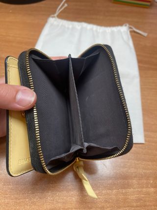 Cartera Bimba y Lola negra efecto piel cocodrilo