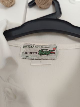 Polo Lacoste Blanco