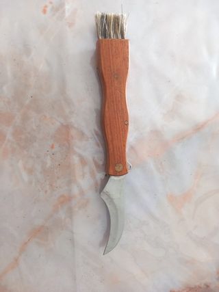 Navaja para setas con cepillo