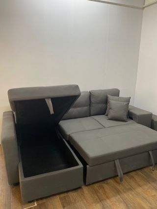 SOFA CAMA CHAISE LONGUE + 2 PUFF NUEVO