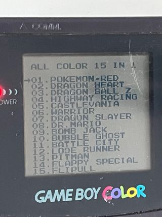 Cartucho 15 en 1 Game Boy