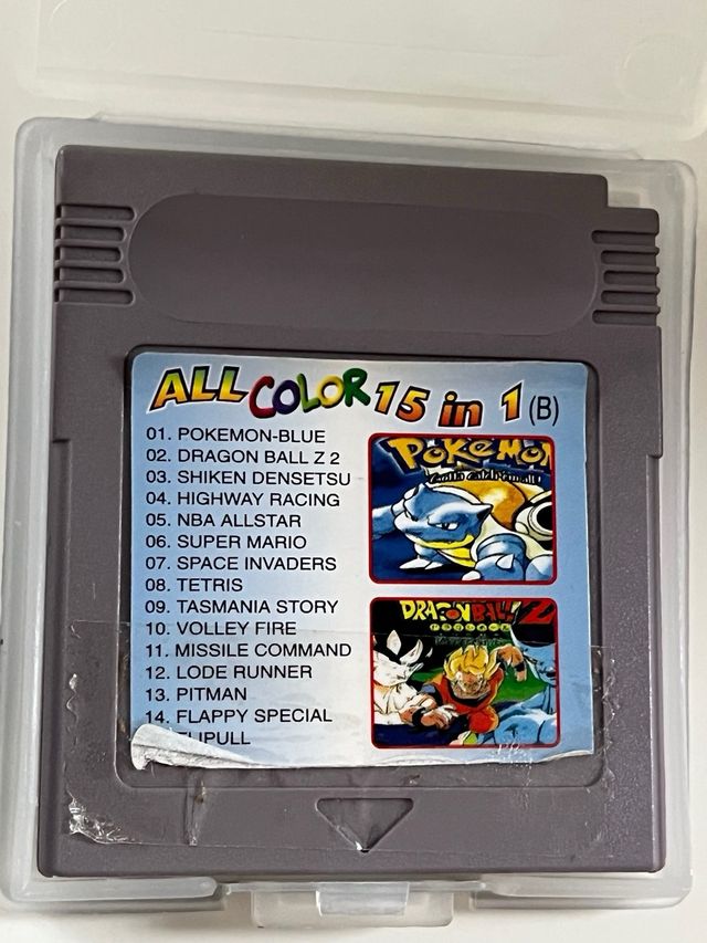 Cartucho 15 en 1 Game Boy