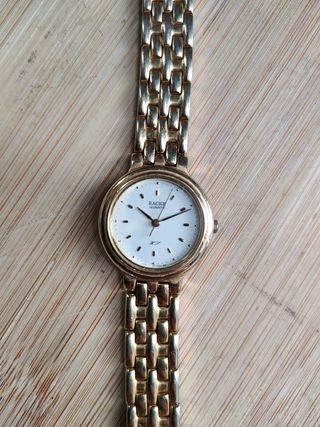 Reloj Racer Dorado y Blanco