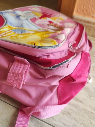 Mochila Escolar Princesas Disney Rosa