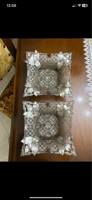 Centrotavola decorativo in argento