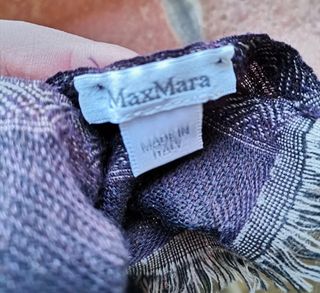 Pashmina MaxMara Viola e Nero