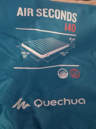 Colchoneta hinchable matrimonio + hinchador 50€