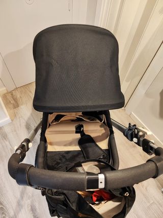 Capota Bugaboo Negra  extensible con ventilación