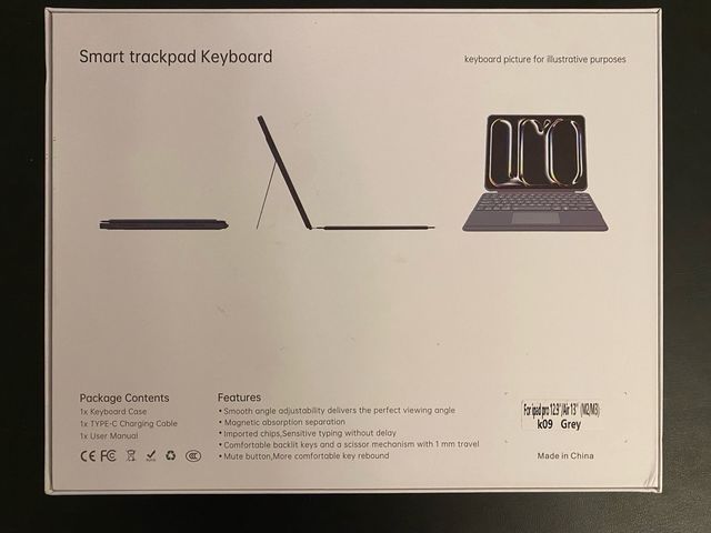 Funda Teclado iPad con Trackpad desmontable