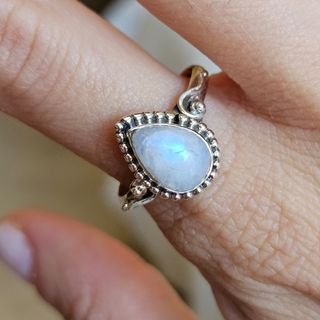 Anillo Plata 925 Piedra Luna