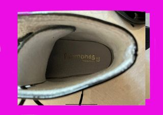 Botines charol niña Talla 23, marca Pisamonas