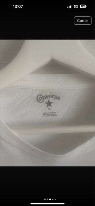 Camiseta Converse Hombre Blanca