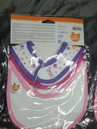 Pack de 6 baberos de "44 Gatti".