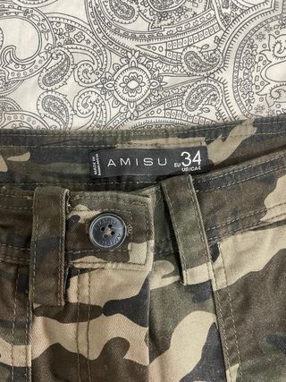 Pantalón vaquero militar camuflaje 