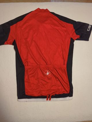 Maillot Ciclismo Castelli Rojo y Negro talla M