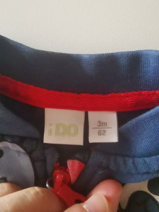 Tuta bimbo dinosauri blu