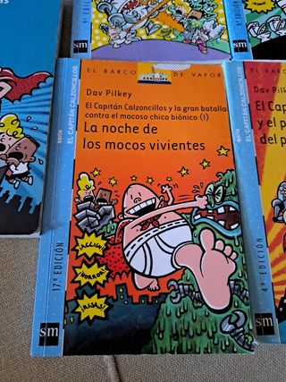 Lote 5 libros del Capitan Calzoncillos Dav Pilkey