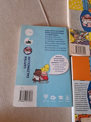 Lote 5 libros del Capitan Calzoncillos Dav Pilkey