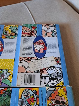 Lote 5 libros del Capitan Calzoncillos Dav Pilkey