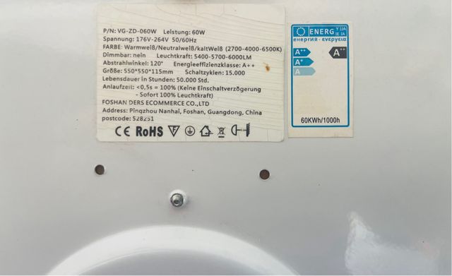 Plafón techo LED efecto estrellas, 144 leds brillo