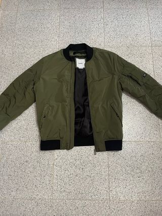 Chaqueta Bomber Verde Militar