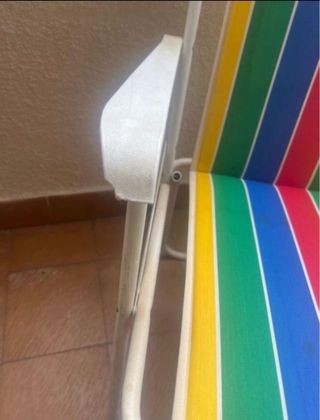 Silla plegable playa/jardín multicolor