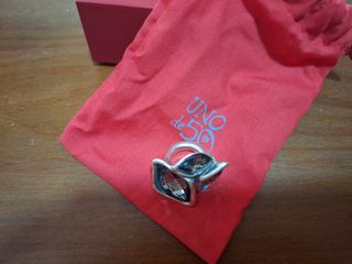 Anillo UNO de 50 Plata Pétalos