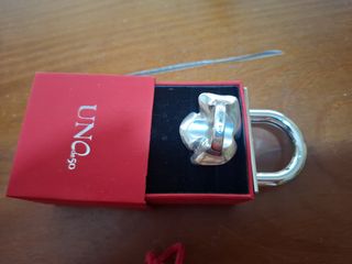 Anillo UNO de 50 Plata Pétalos