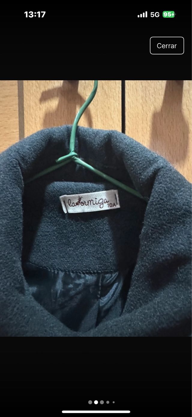 Abrigo paño niña La Ormiga