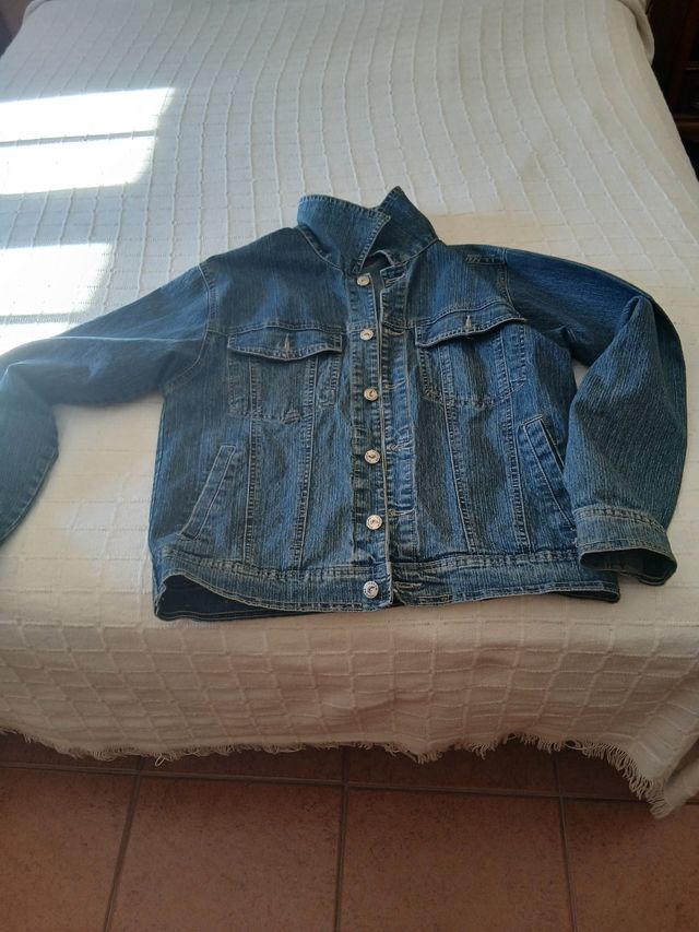 Cazadora Vaquera Mujer Azul