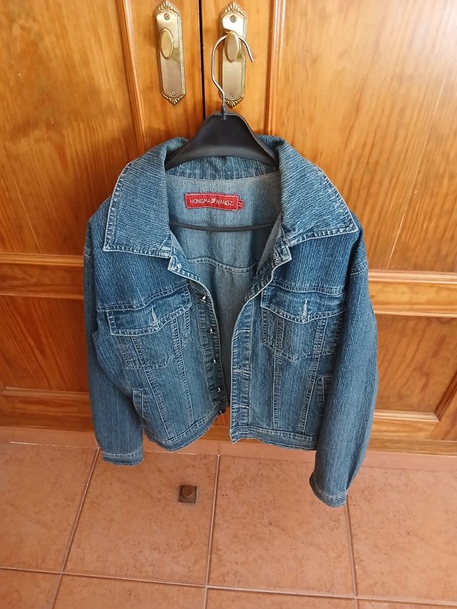 Cazadora Vaquera Mujer Azul