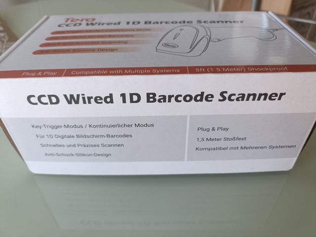 Lector Códigos de Barras Tera Mod 1500C 1D Cable 1