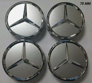 Mercedes 75mm Centro Rueda Llanta Tapabujes AMG