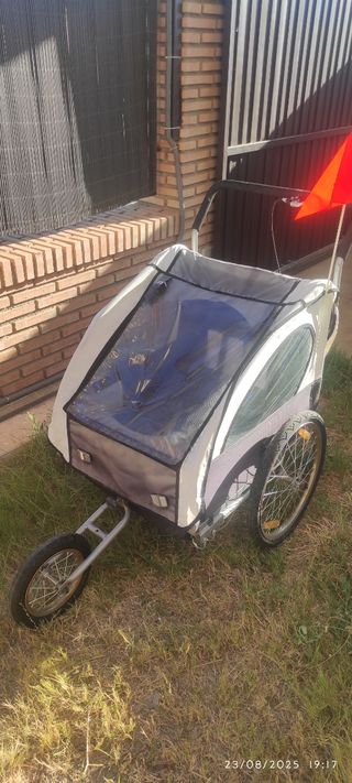 Carrito para bicicleta infantil