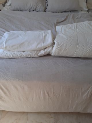 Edredón, funda nórdica y sábana bajera