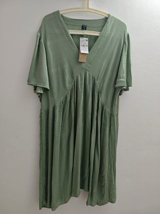 Vestido Kiabi Verde Talla XL