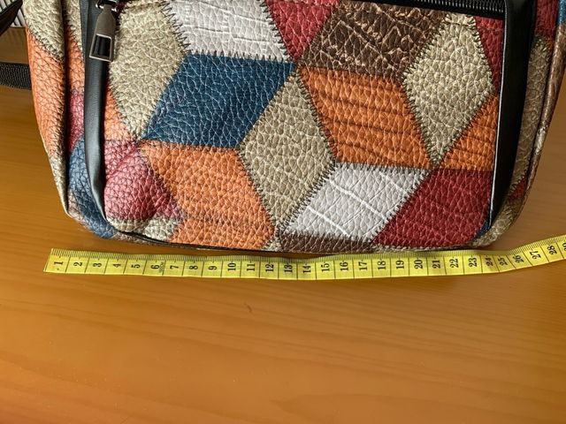 Bolso bandolera patchwork multicolor