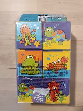 Bloques de baño blandos para bebés +6 meses