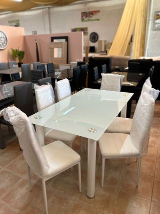 Conjunto Mesa Con 6 Sillas - Comedor 
